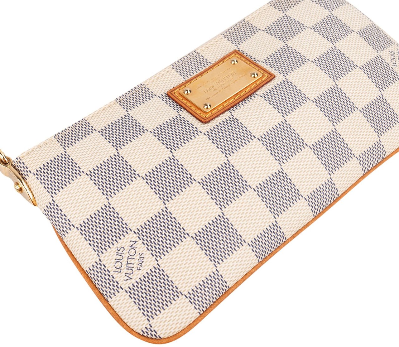 Louis Vuitton Monogram Damier Azur Mini Pochette Milla Shoulder Bag Wit