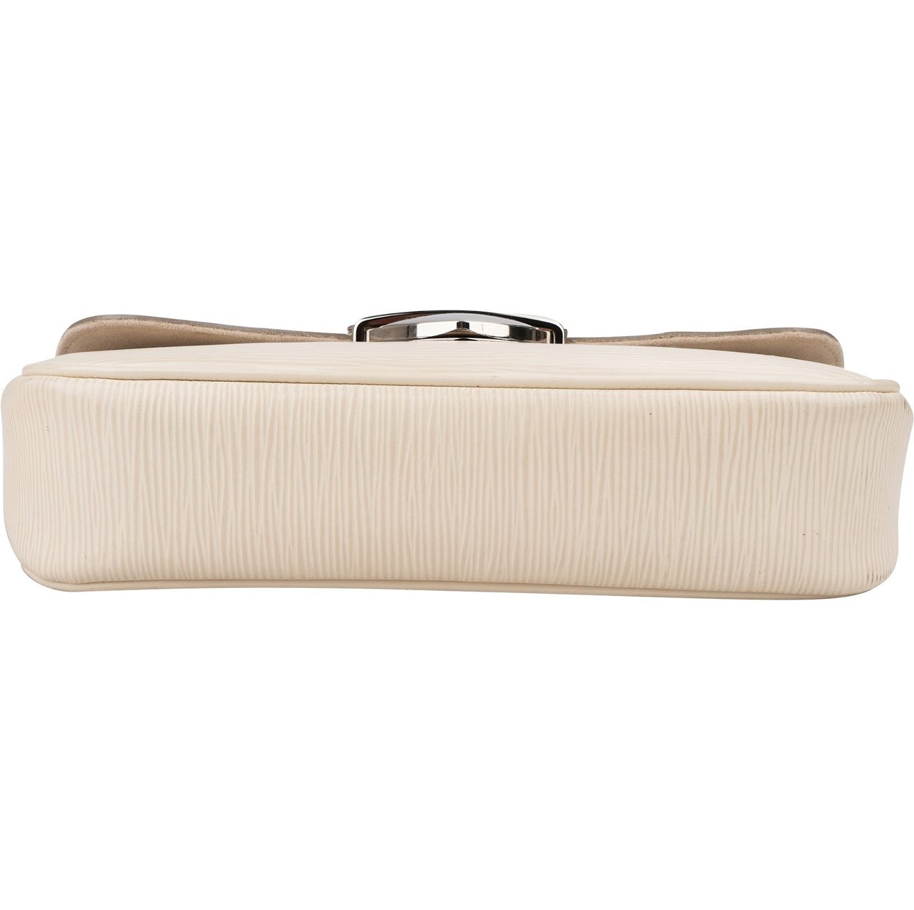 Louis Vuitton White Epi Leather Montaigne Clutch Shoulder Bag Divers