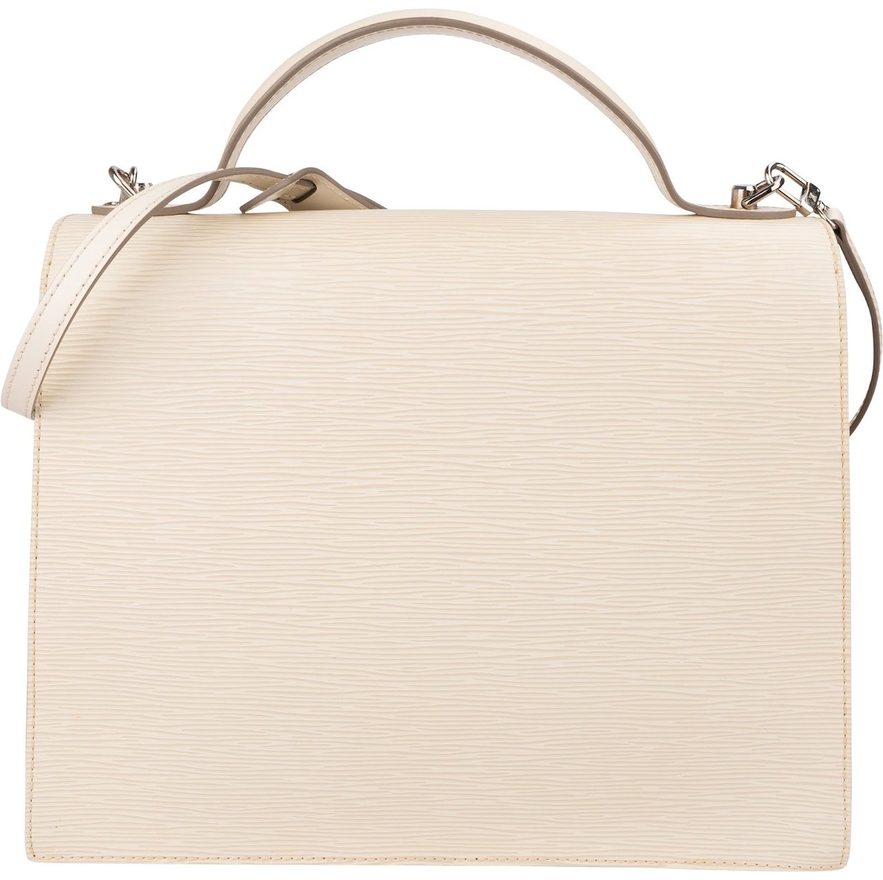 Louis Vuitton Ivory Epi Leather Sevigne GM Handbag Wit
