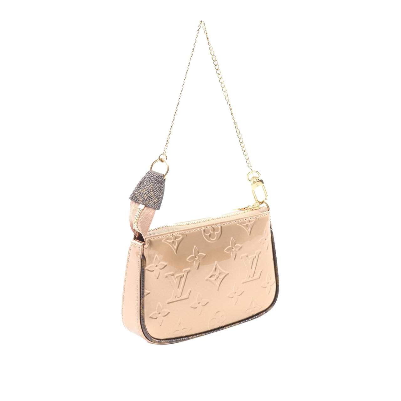 Louis Vuitton Monogram Vernis Mini Pochette Accessoires Roze
