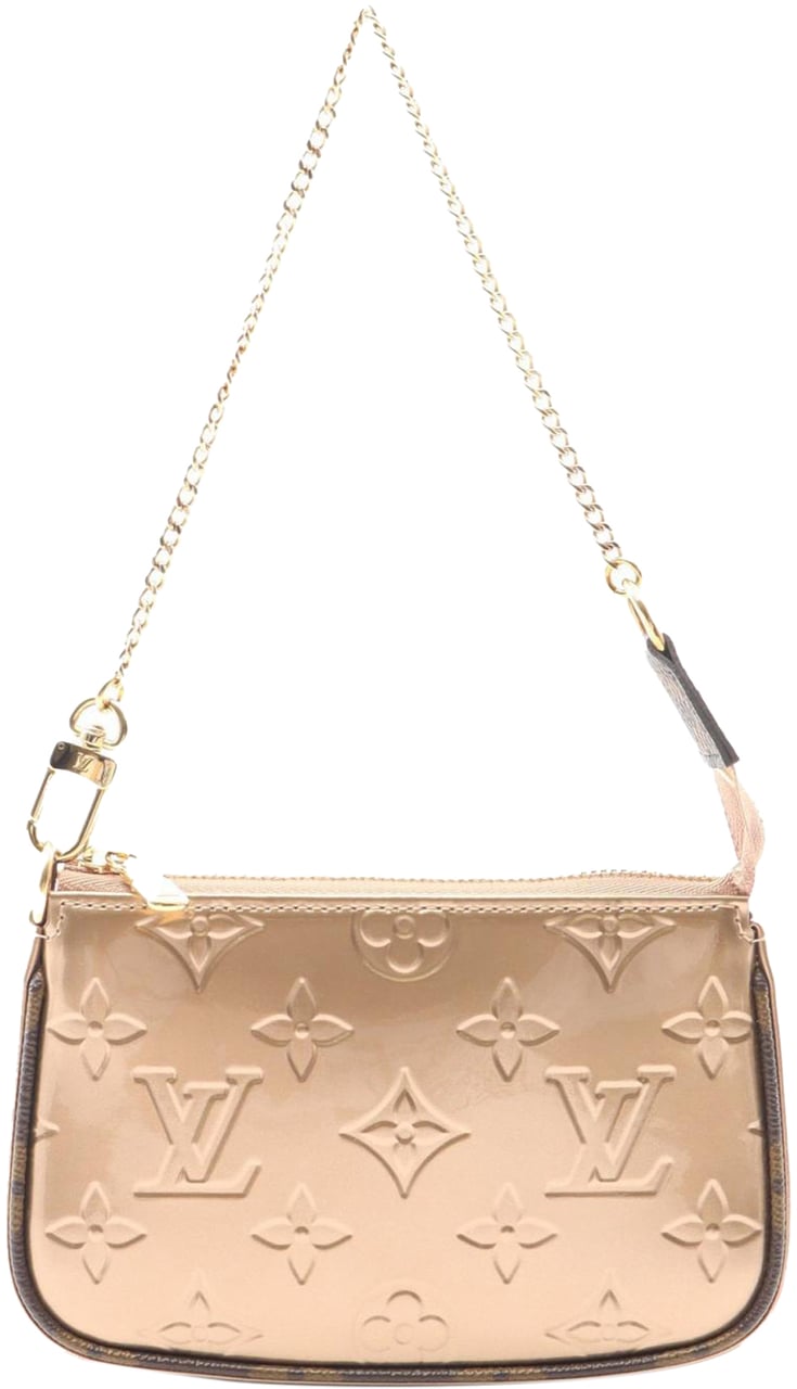Louis Vuitton Monogram Vernis Mini Pochette Accessoires Roze