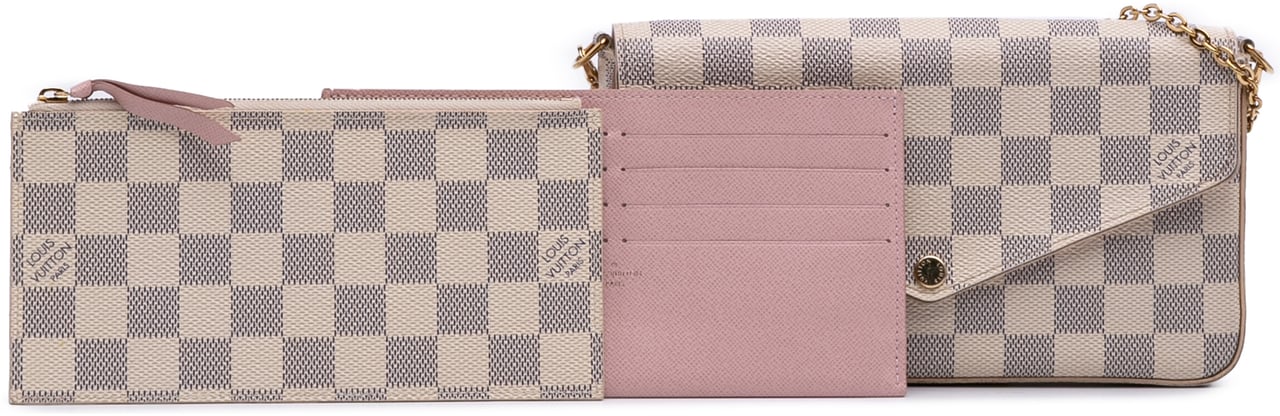 Louis Vuitton Damier Azur Pochette Felicie Wit