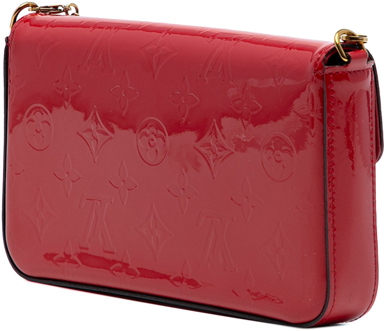 Louis Vuitton Monogram Vernis Pochette Felicie Rood
