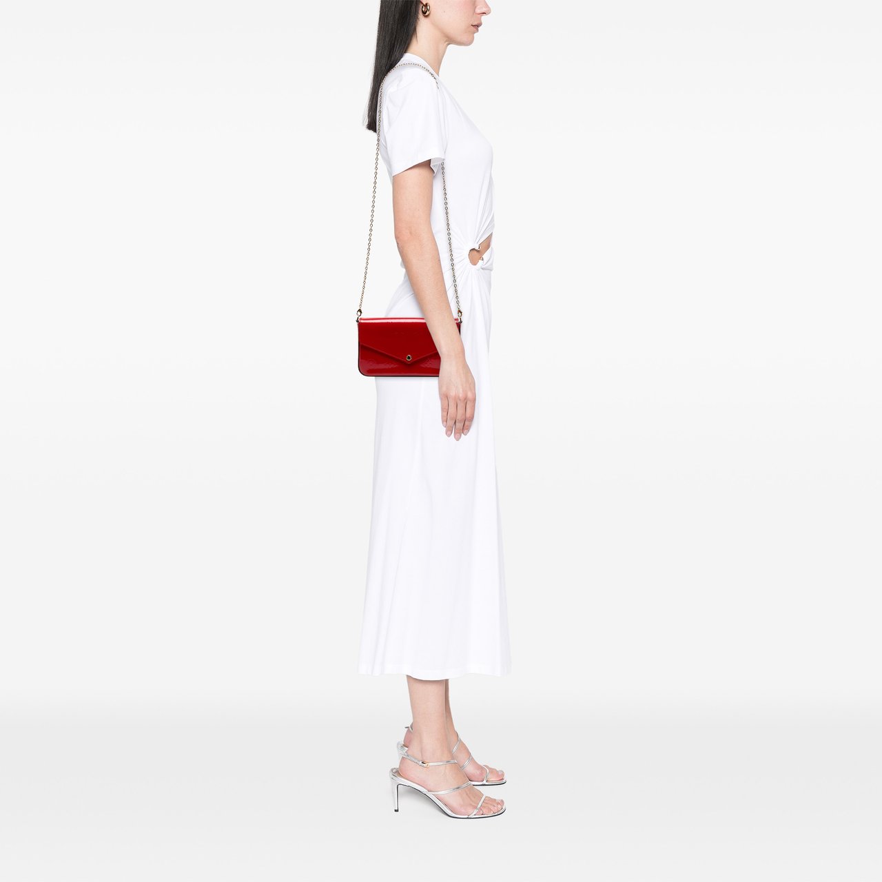 Louis Vuitton Monogram Vernis Pochette Felicie Rood