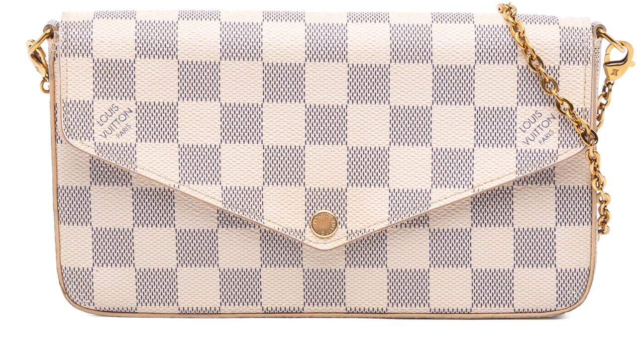Louis Vuitton Damier Azur Pochette Felicie Wit