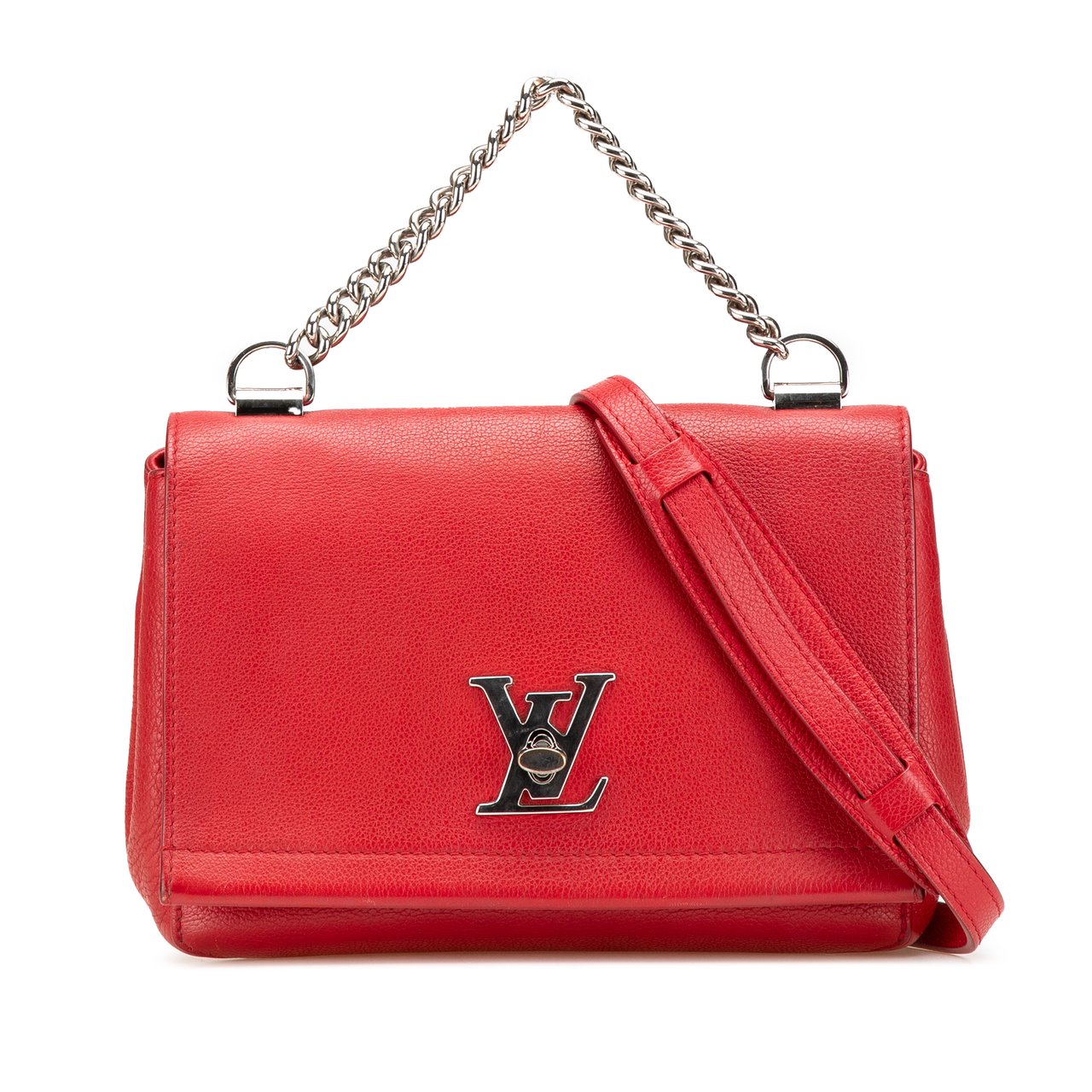 Louis Vuitton Leather Lockme II BB Rood