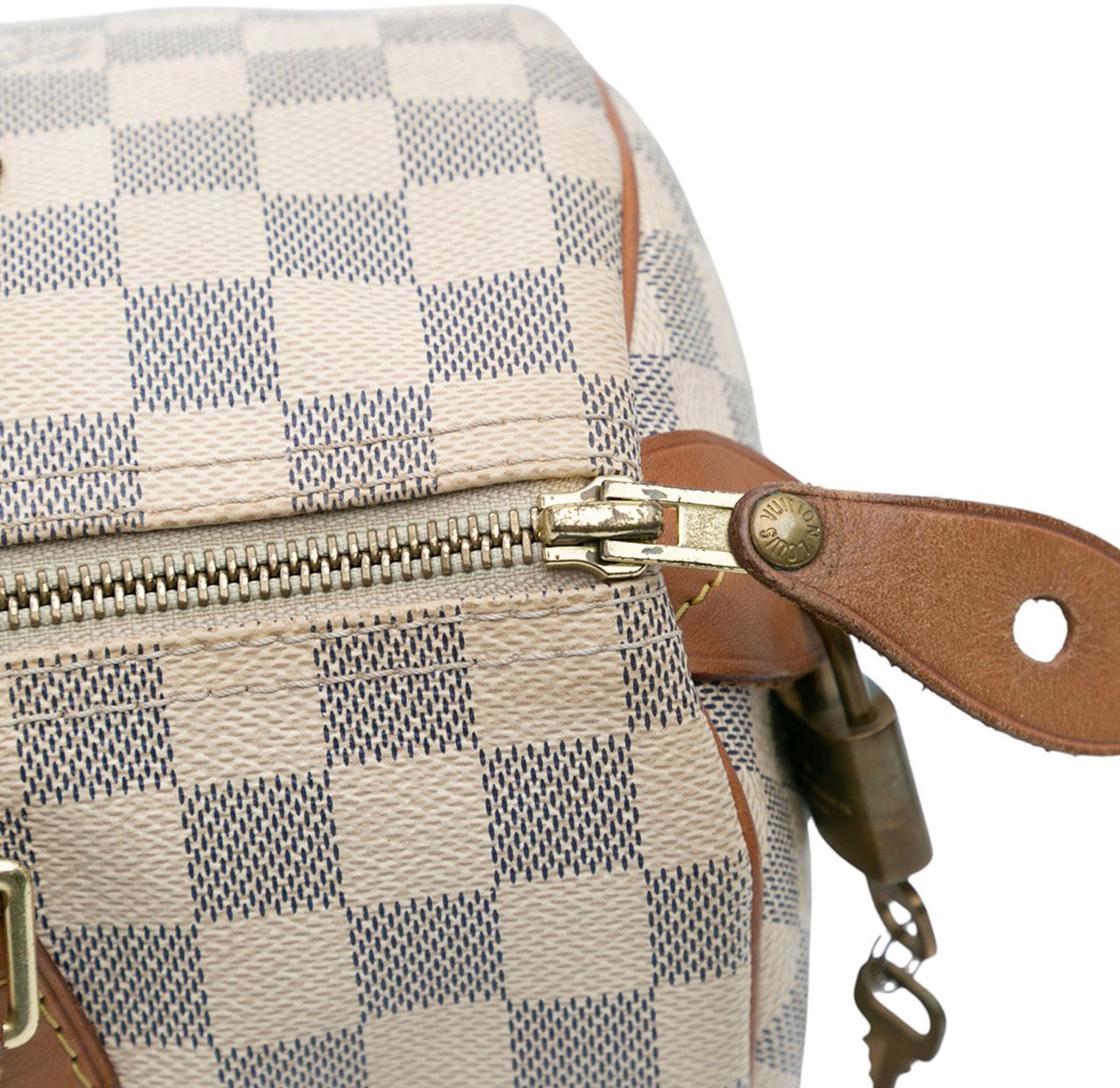 Louis Vuitton Damier Azur Speedy 30 Wit