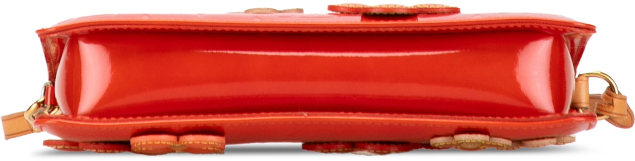 Louis Vuitton Monogram Vernis Fleurs Lexington Pochette Oranje