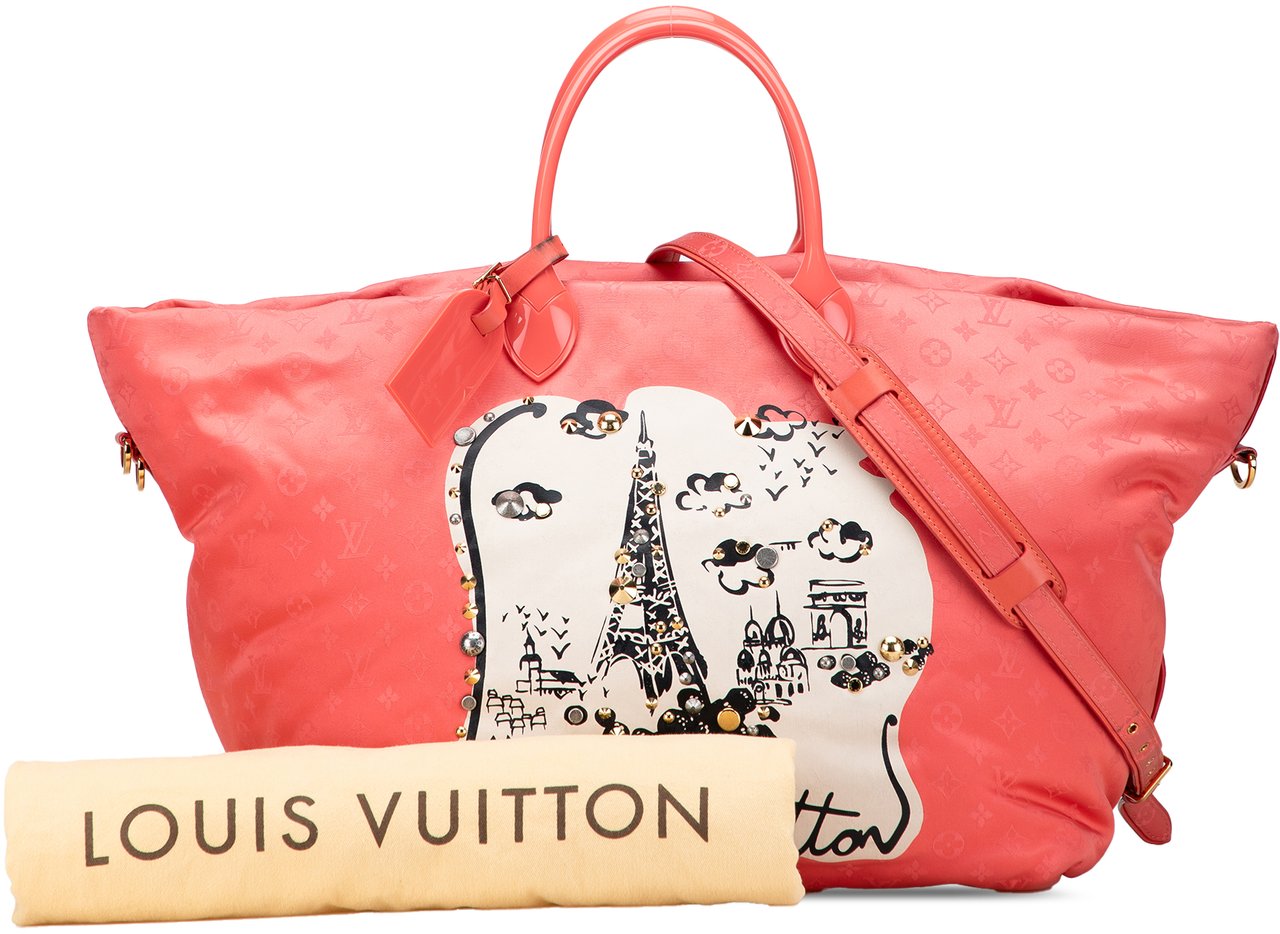 Louis Vuitton Monogram Nylon Nouvelle Vague Beach Bag Roze