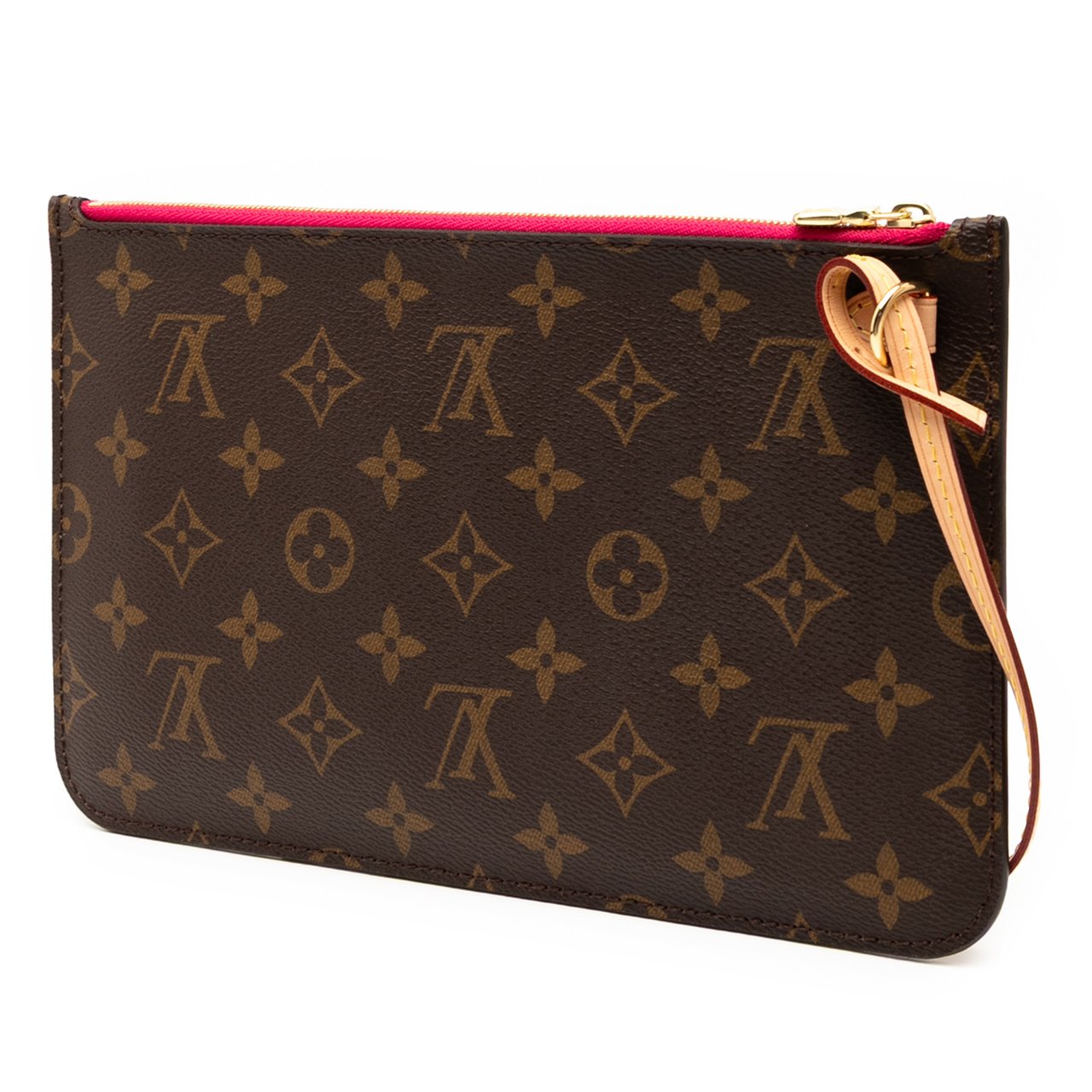 Louis Vuitton Monogram Neverfull Pouch Bruin