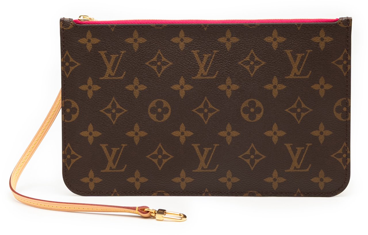 Louis Vuitton Monogram Neverfull Pouch Bruin