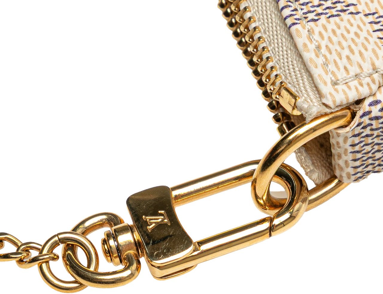 Louis Vuitton Damier Azur Illustre Transatlantic Mini Pochette Accessoires Wit