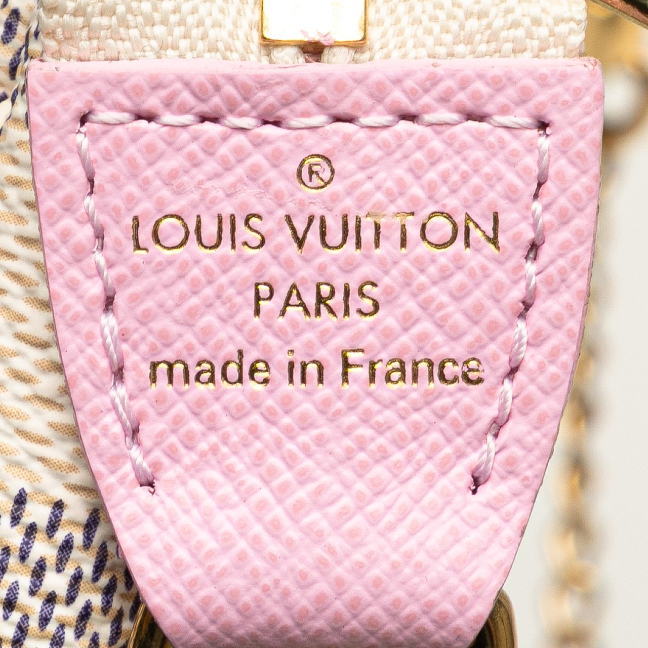 Louis Vuitton Damier Azur Illustre Transatlantic Mini Pochette Accessoires Wit
