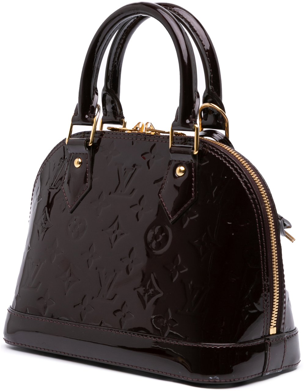 Louis Vuitton Monogram Vernis Flower Alma BB Paars