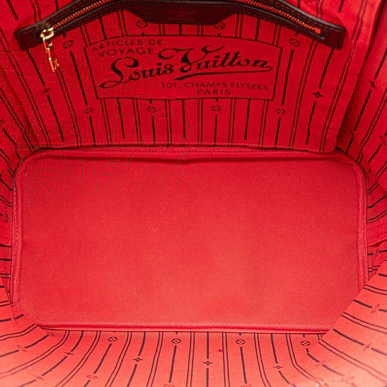 Louis Vuitton Damier Ebene Neverfull MM Bruin