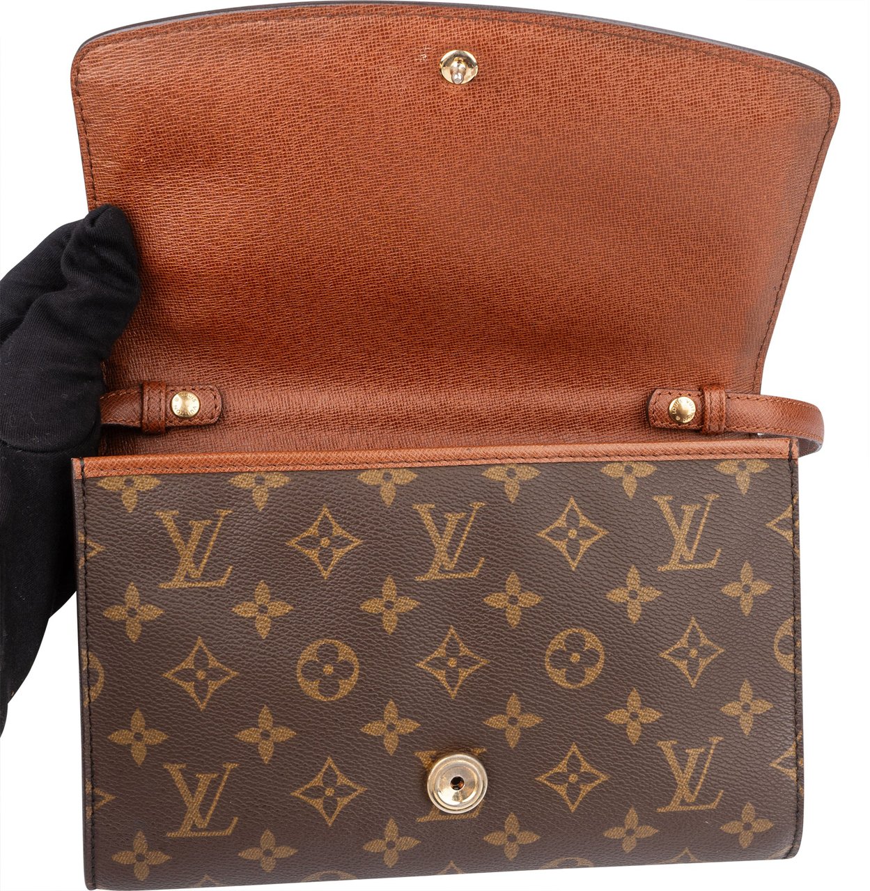 Louis Vuitton Louis Vuitton Canvas Monogram Bordeaux Crossbody Bag Bruin