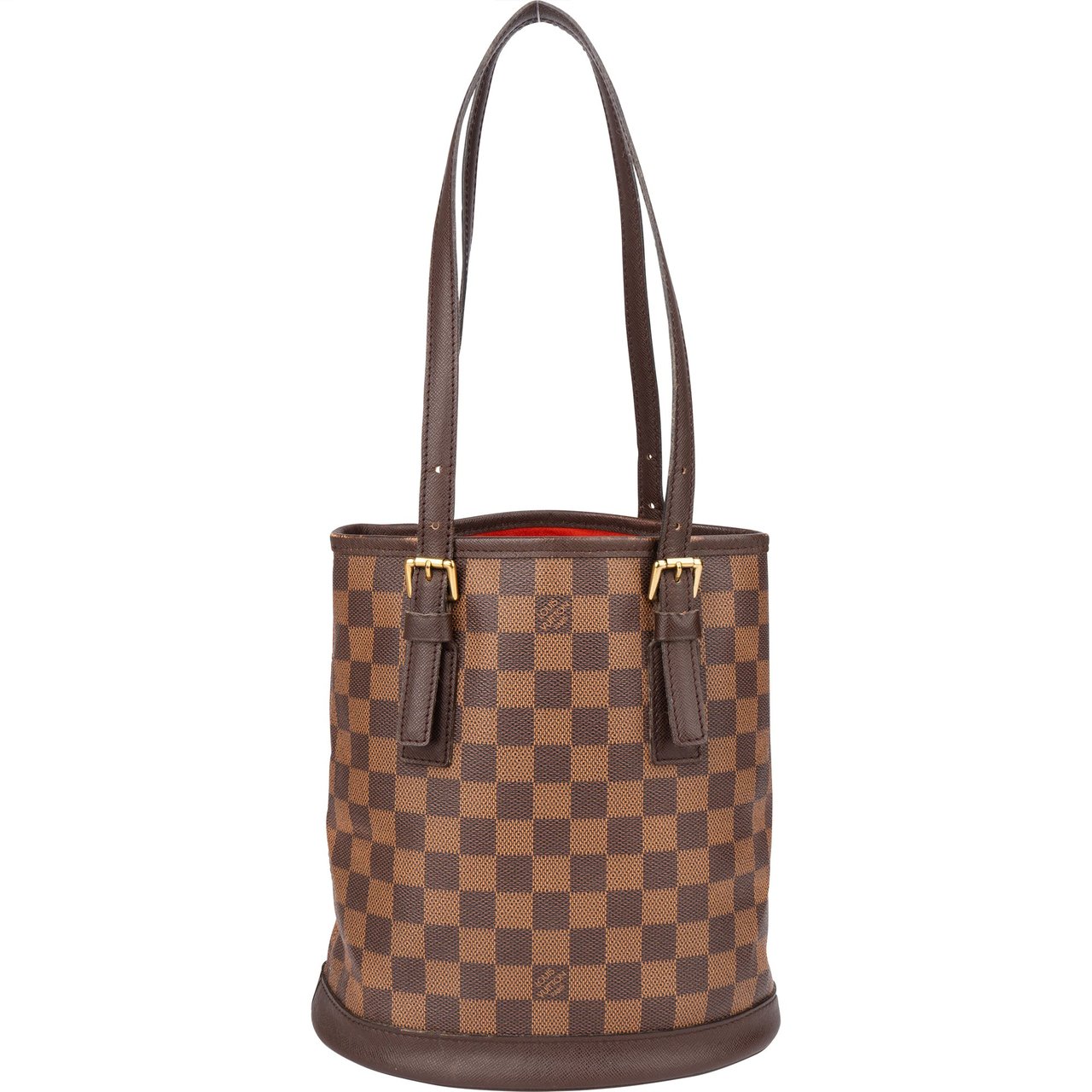 Louis Vuitton Louis Vuitton Damier Ebene Monogram Bucket PM Handbag Bruin