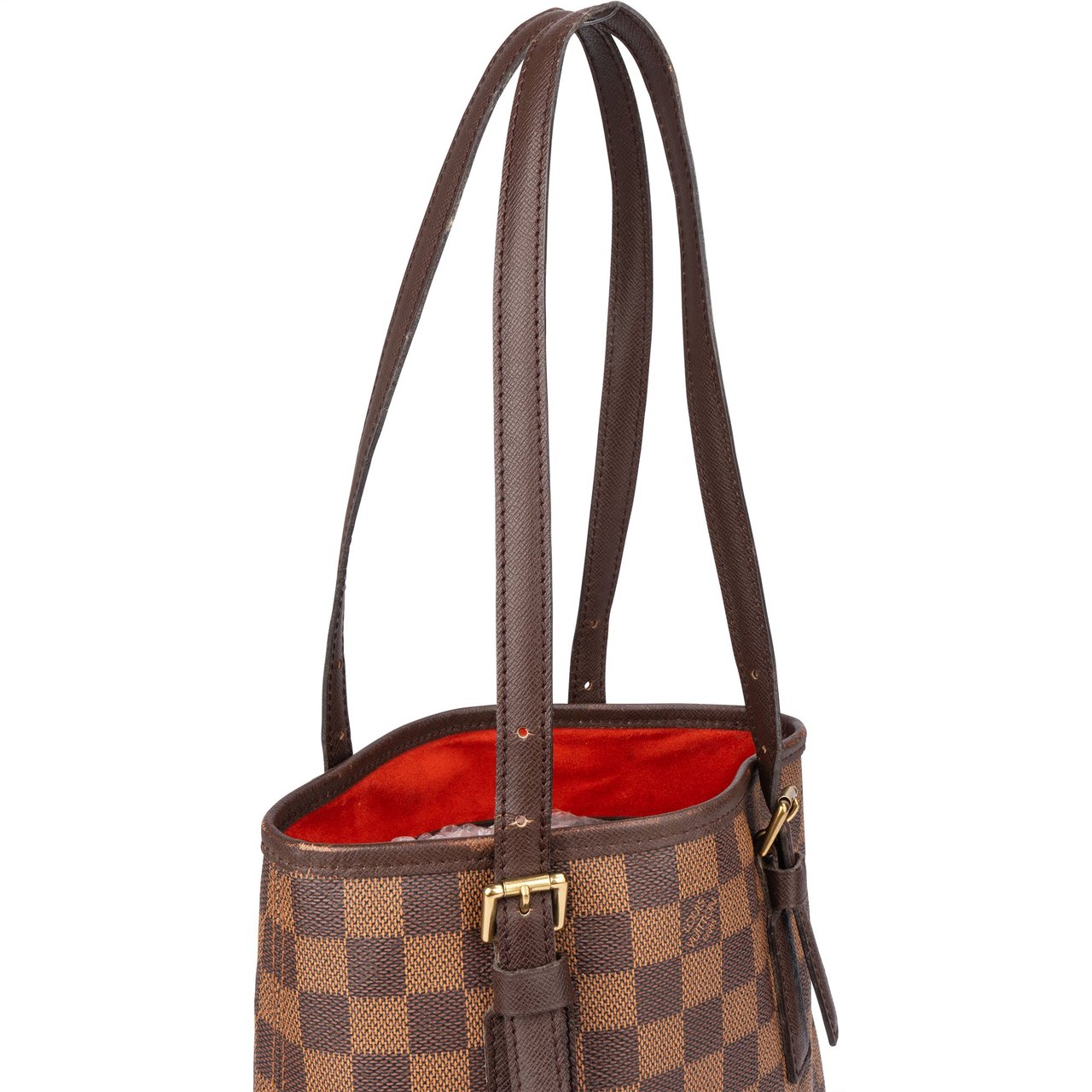 Louis Vuitton Louis Vuitton Damier Ebene Monogram Bucket PM Handbag Bruin