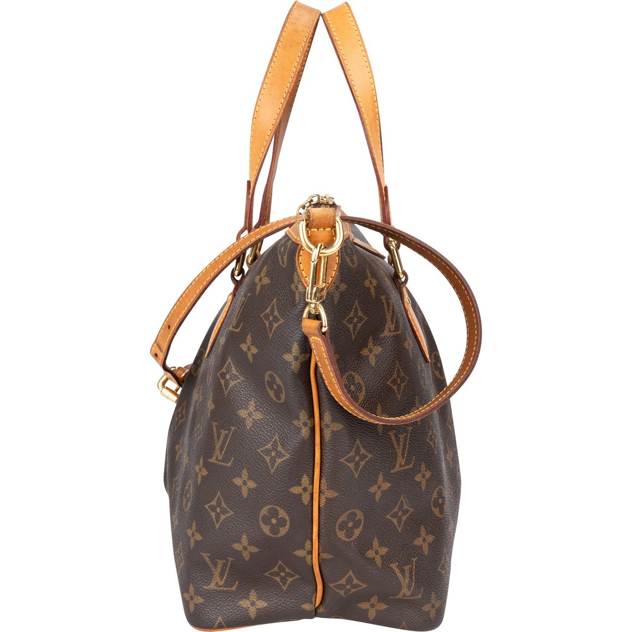 Louis Vuitton Louis Vuitton Canvas Monogram Palermo PM Handbag Bruin