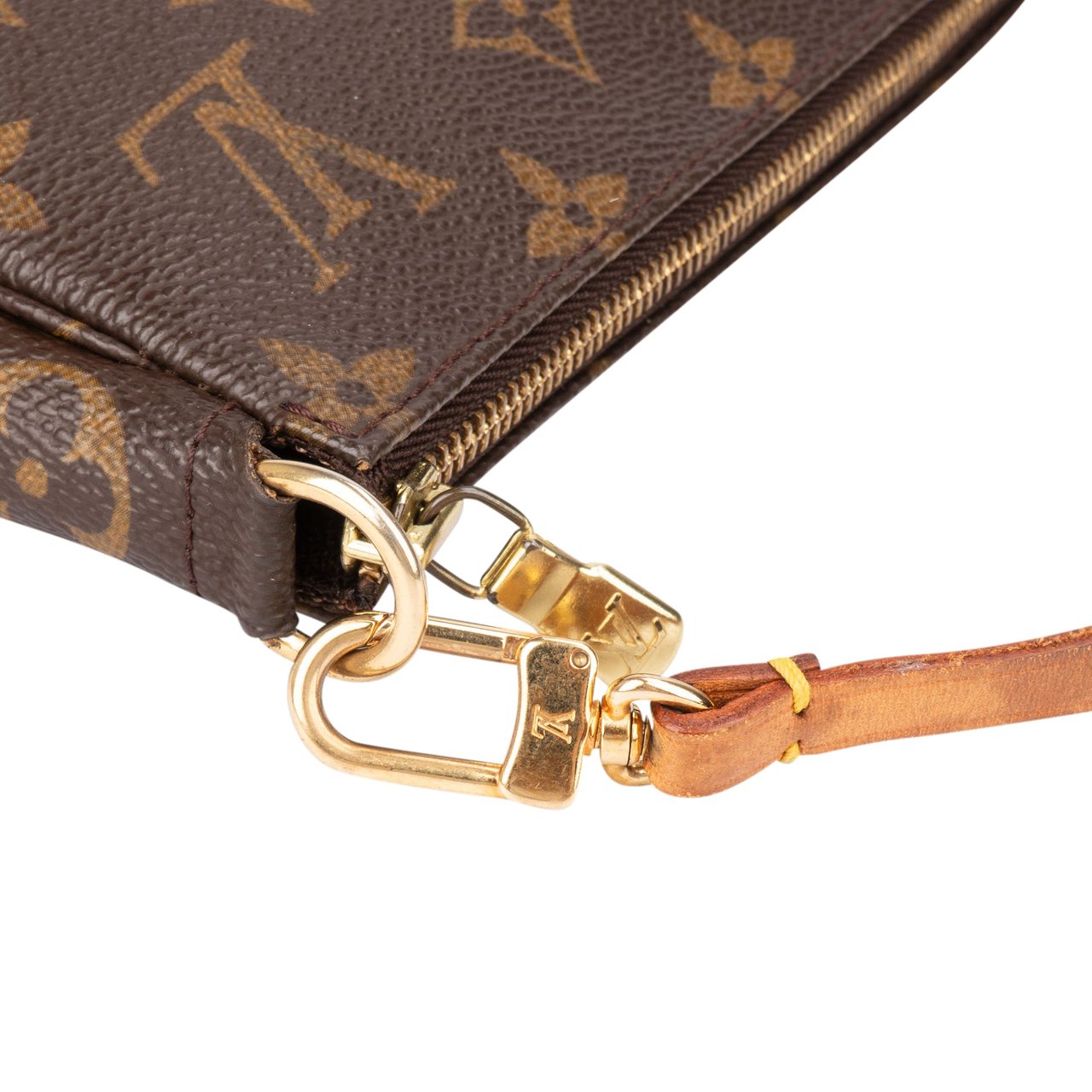 Louis Vuitton Louis Vuitton Canvas Monogram Pochette Accessoire Handbag Bruin