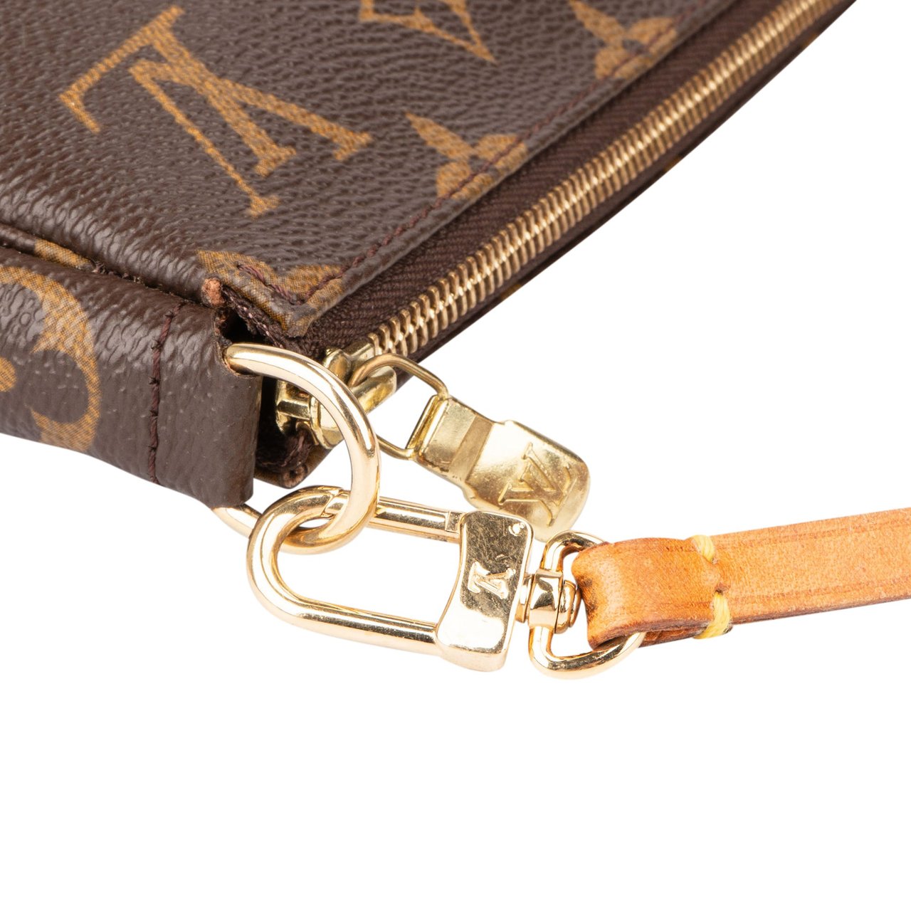 Louis Vuitton Louis Vuitton Canvas Monogram Pochette Accessoire Handbag Bruin