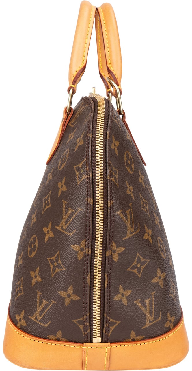 Louis Vuitton Louis Vuitton Canvas Monogram Alma PM Handbag Bruin