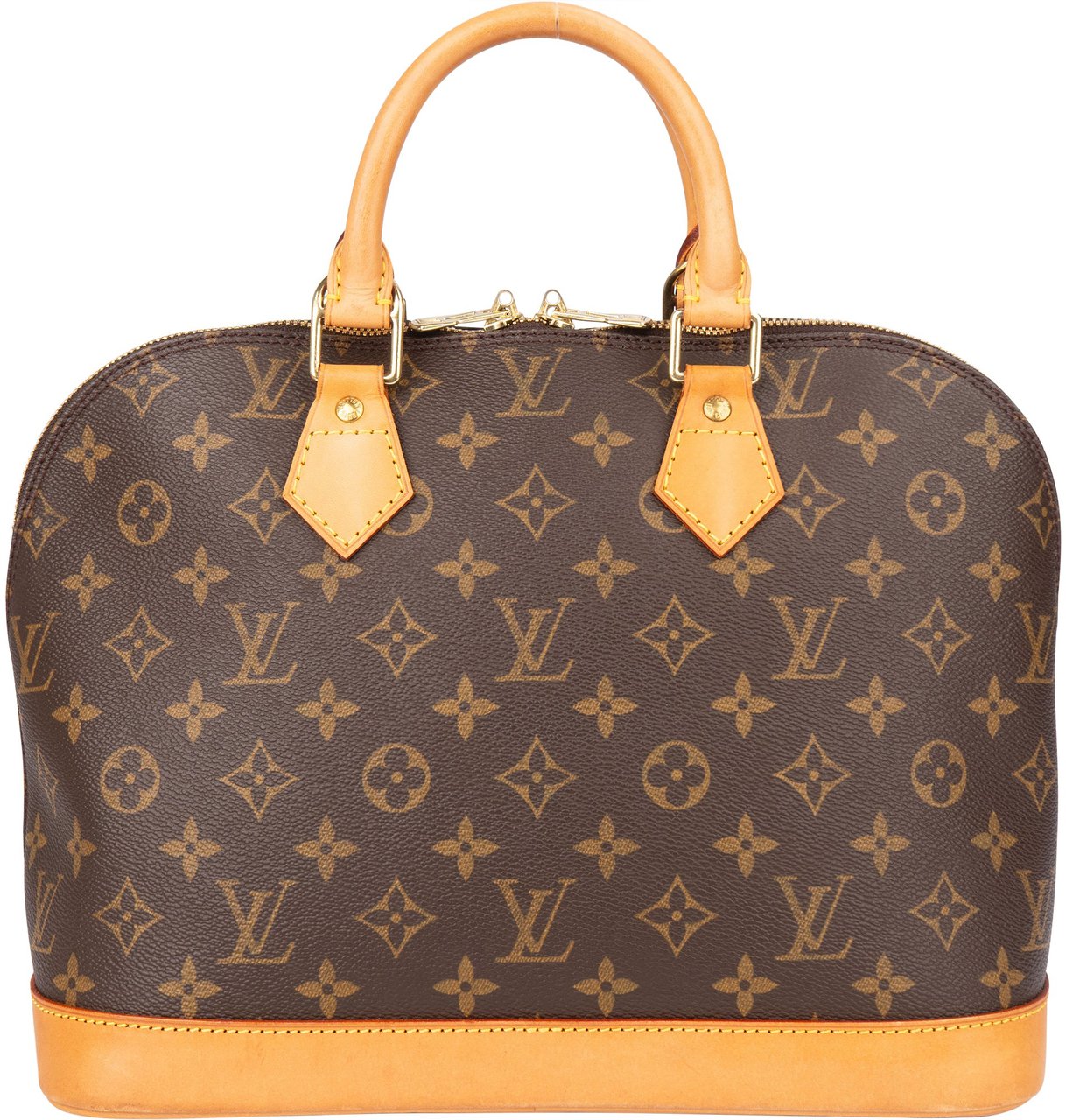 Louis Vuitton Louis Vuitton Canvas Monogram Alma PM Handbag Bruin