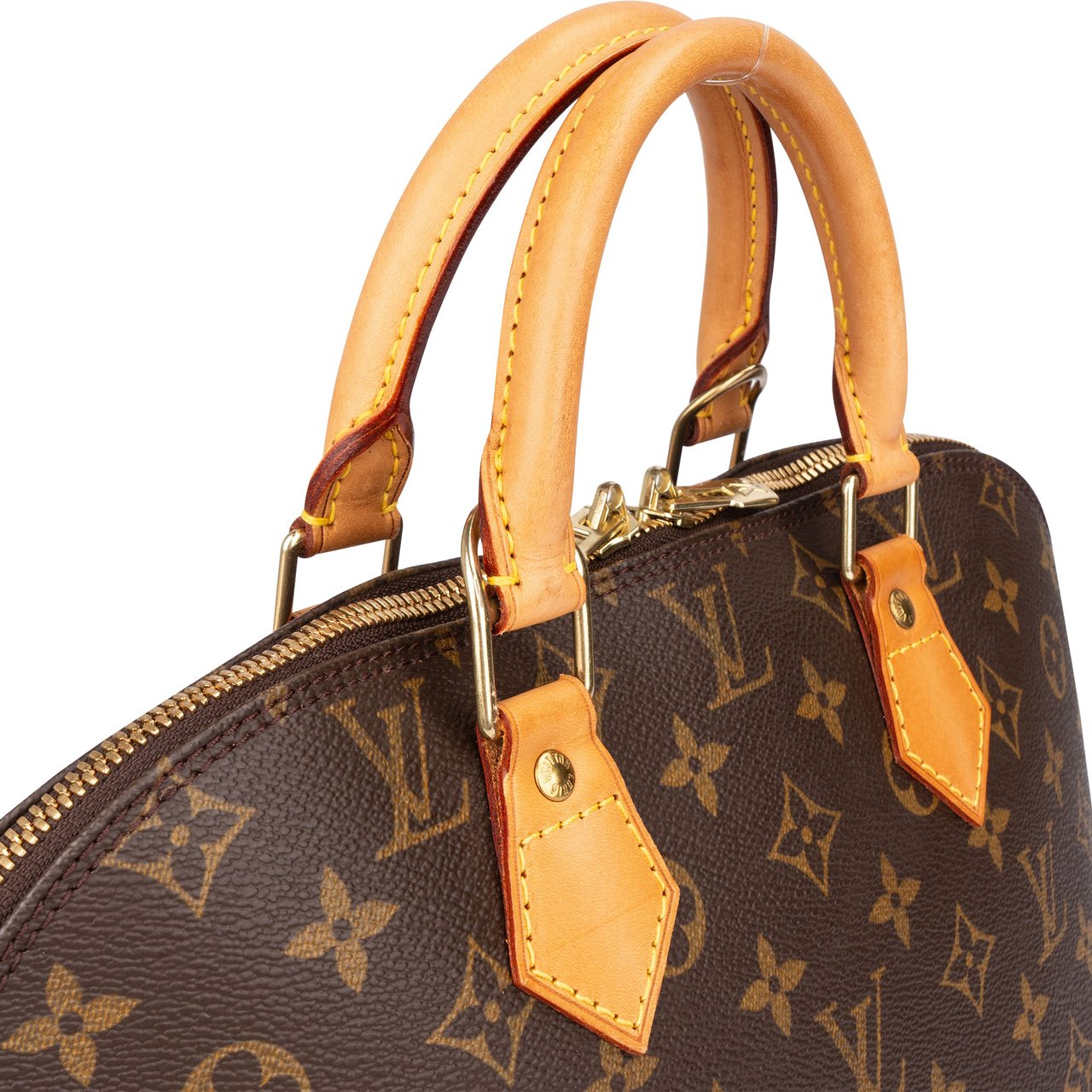 Louis Vuitton Louis Vuitton Canvas Monogram Alma PM Handbag Bruin