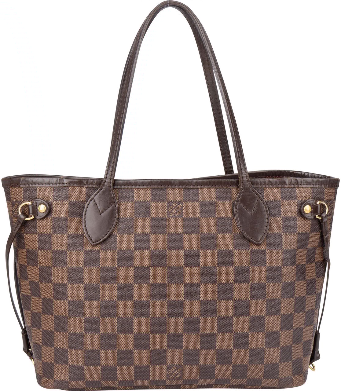 Louis Vuitton Louis Vuitton Damier Ebene Monogram Neverfull PM Handbag Bruin