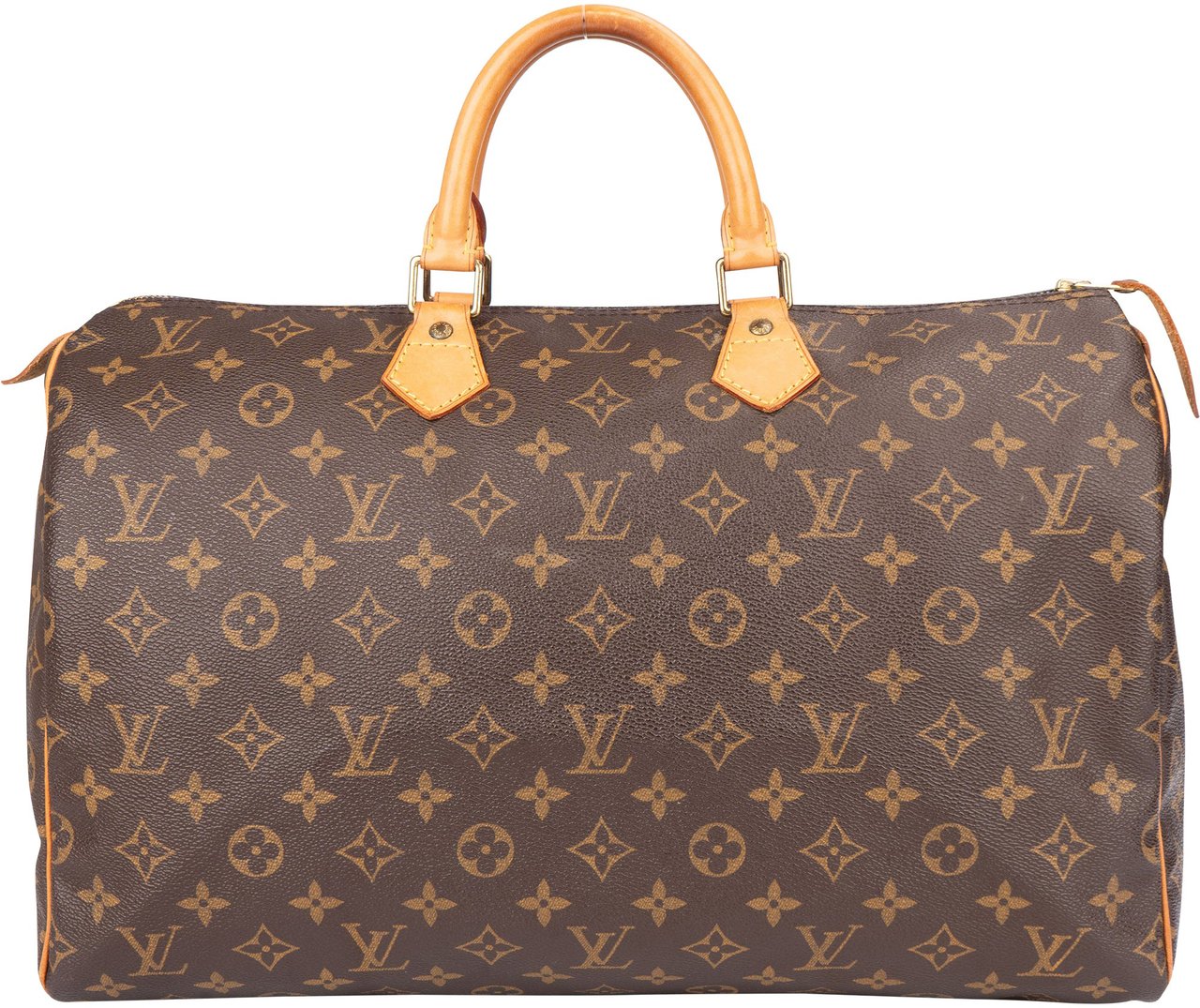 Louis Vuitton Louis Vuitton Canvas Monogram Speedy 40 Handbag Bruin