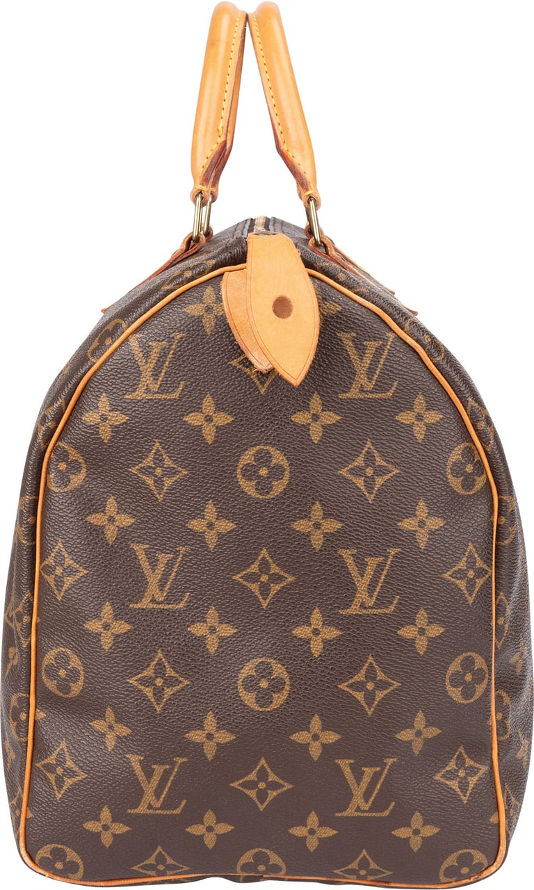 Louis Vuitton Louis Vuitton Canvas Monogram Speedy 40 Handbag Bruin