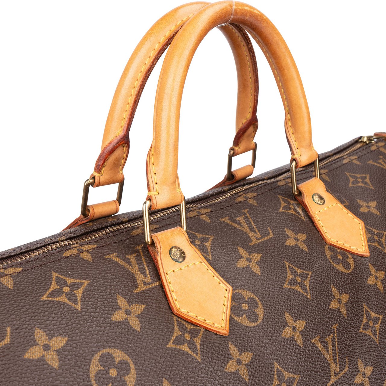 Louis Vuitton Louis Vuitton Canvas Monogram Speedy 40 Handbag Bruin
