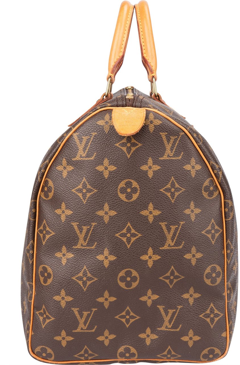 Louis Vuitton Louis Vuitton Canvas Monogram Speedy 40 Handbag Bruin
