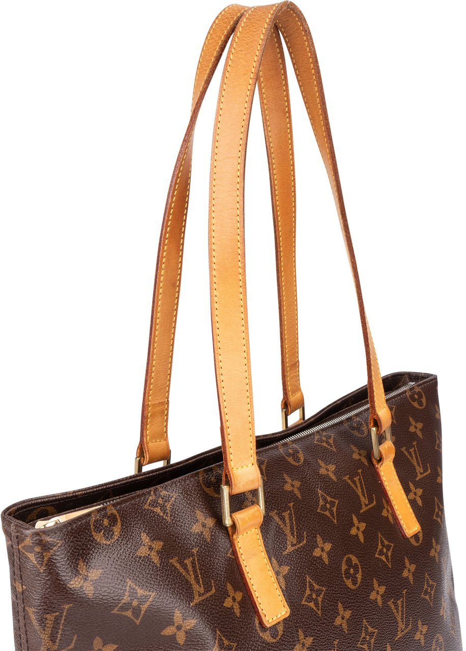 Louis Vuitton Louis Vuitton Canvas Monogram Cabas Mezzo Shoulder Bag Bruin