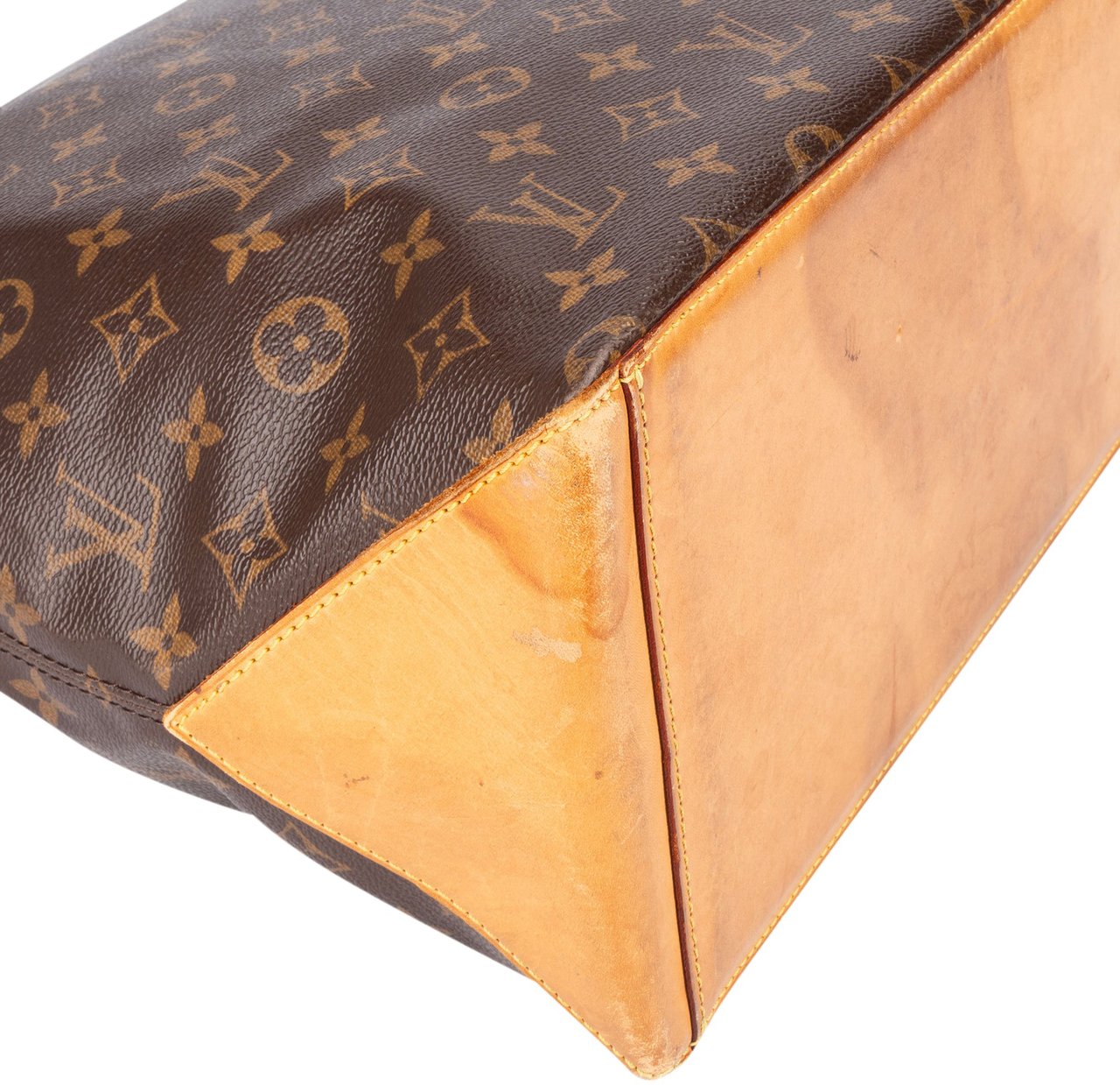 Louis Vuitton Louis Vuitton Canvas Monogram Cabas Mezzo Shoulder Bag Bruin