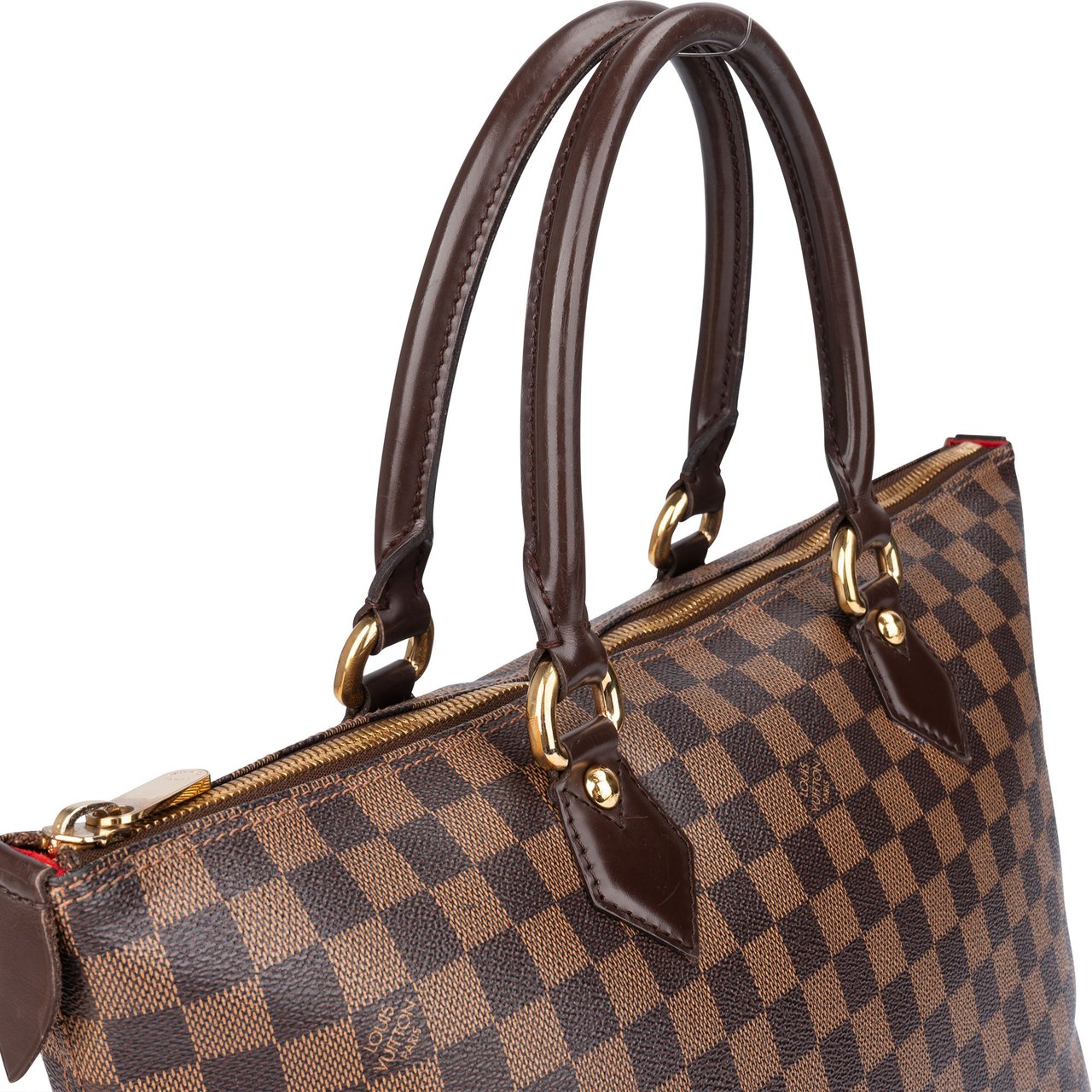 Louis Vuitton Louis Vuitton Damier Ebene Monogram Saleya MM Handbag Bruin