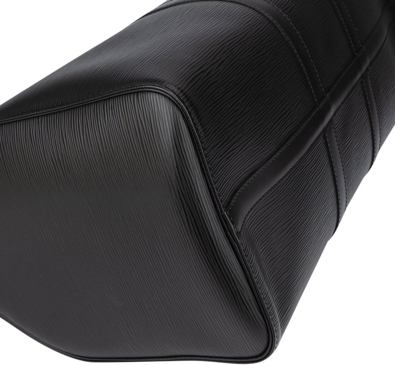 Louis Vuitton Louis Vuitton Noir Epi Leather Keepall 45 Zwart