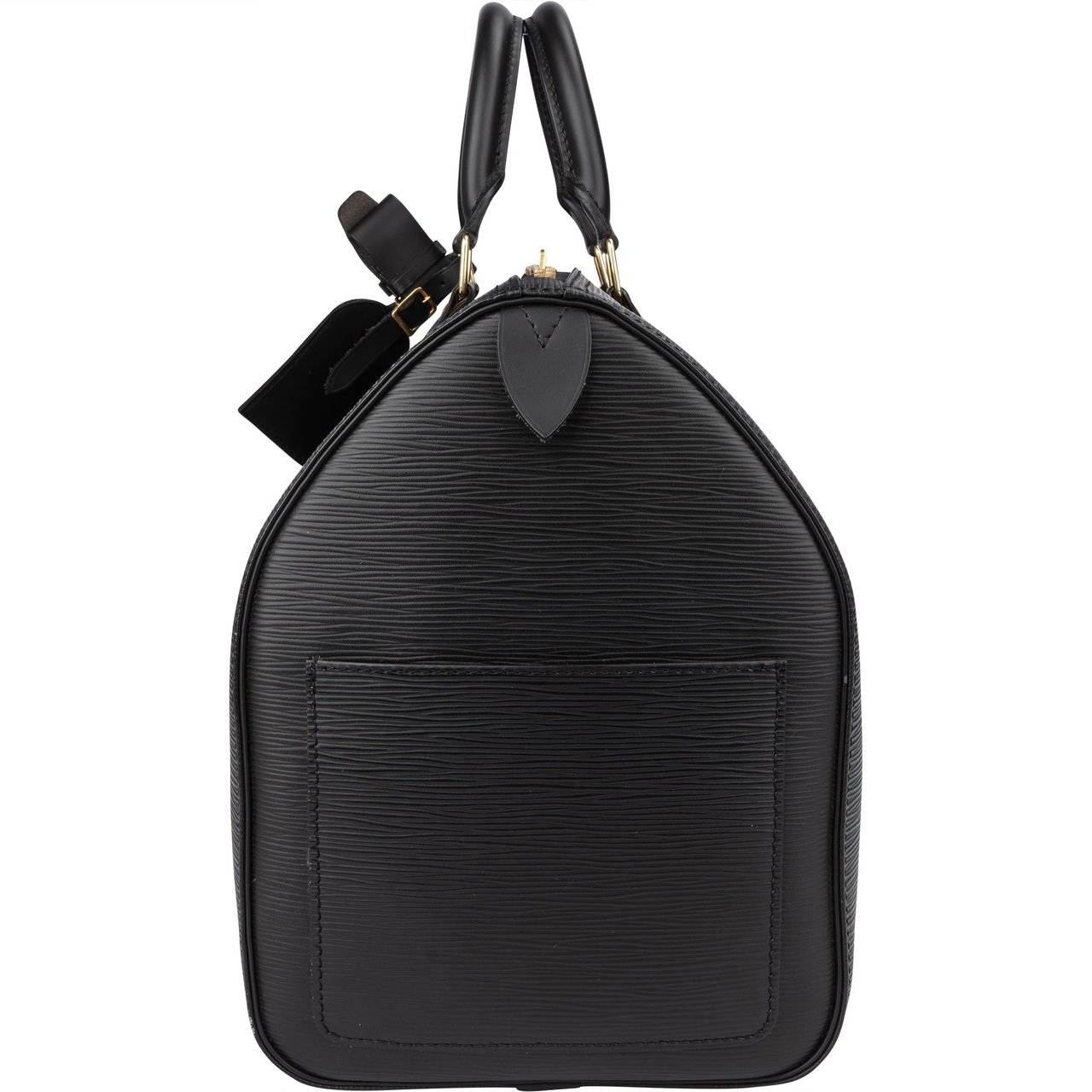 Louis Vuitton Louis Vuitton Noir Epi Leather Keepall 45 Zwart