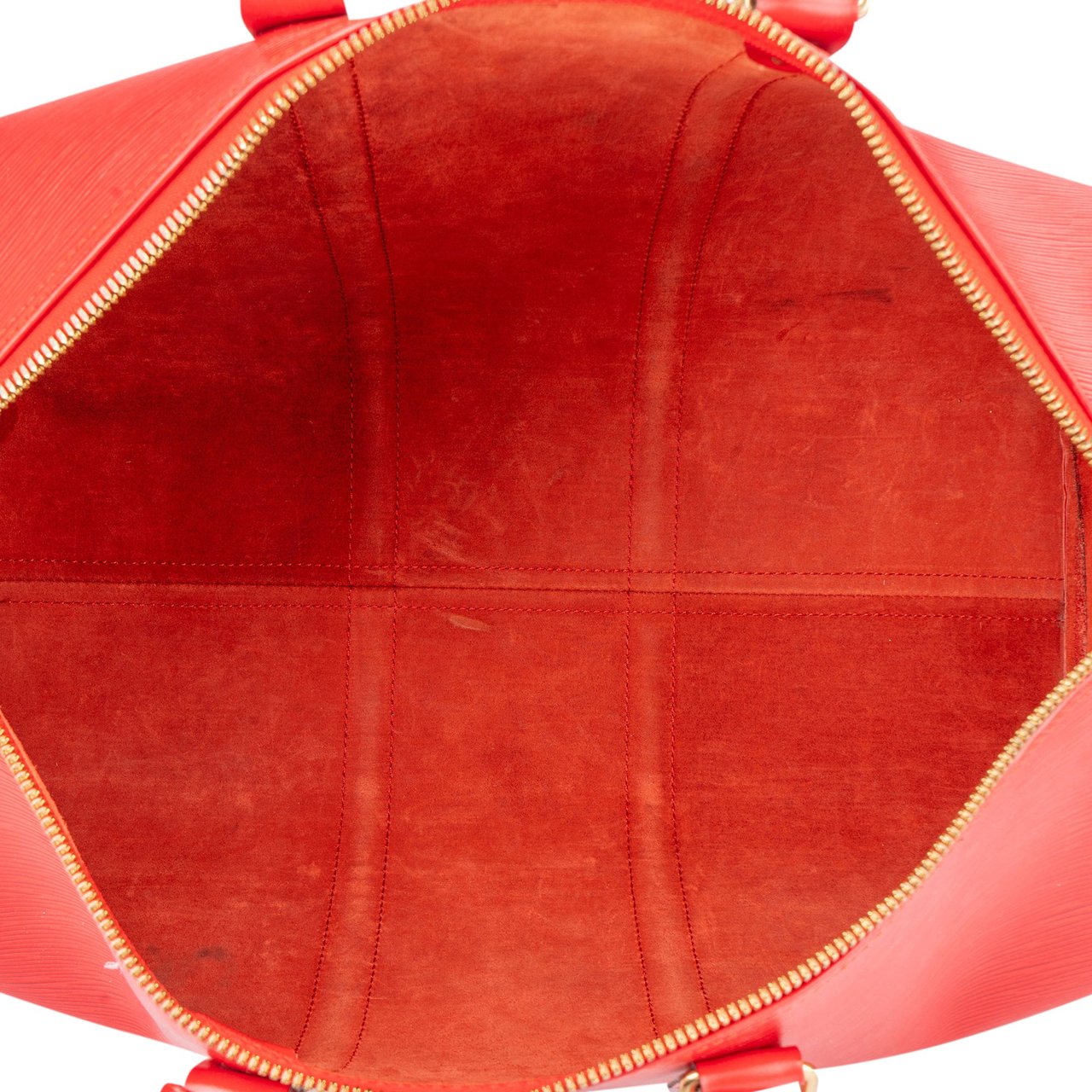 Louis Vuitton Louis Vuitton Rouge Epi Leather Keepall 45 Rood