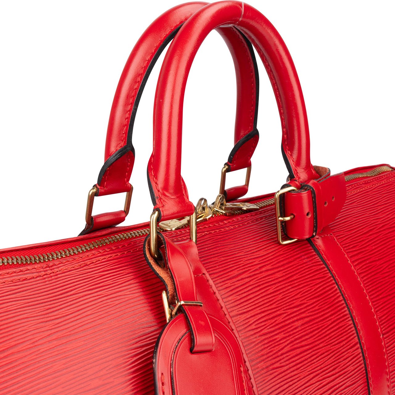 Louis Vuitton Louis Vuitton Rouge Epi Leather Keepall 45 Rood