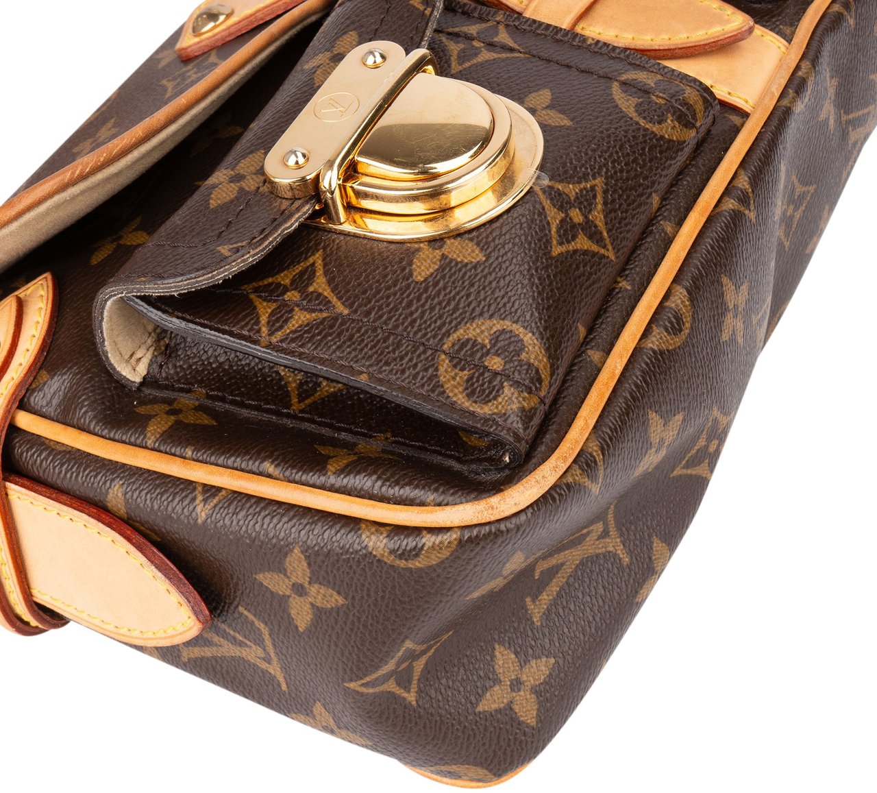 Louis Vuitton Louis Vuitton Canvas Monogram Hudson PM Shoulder Bag Bruin