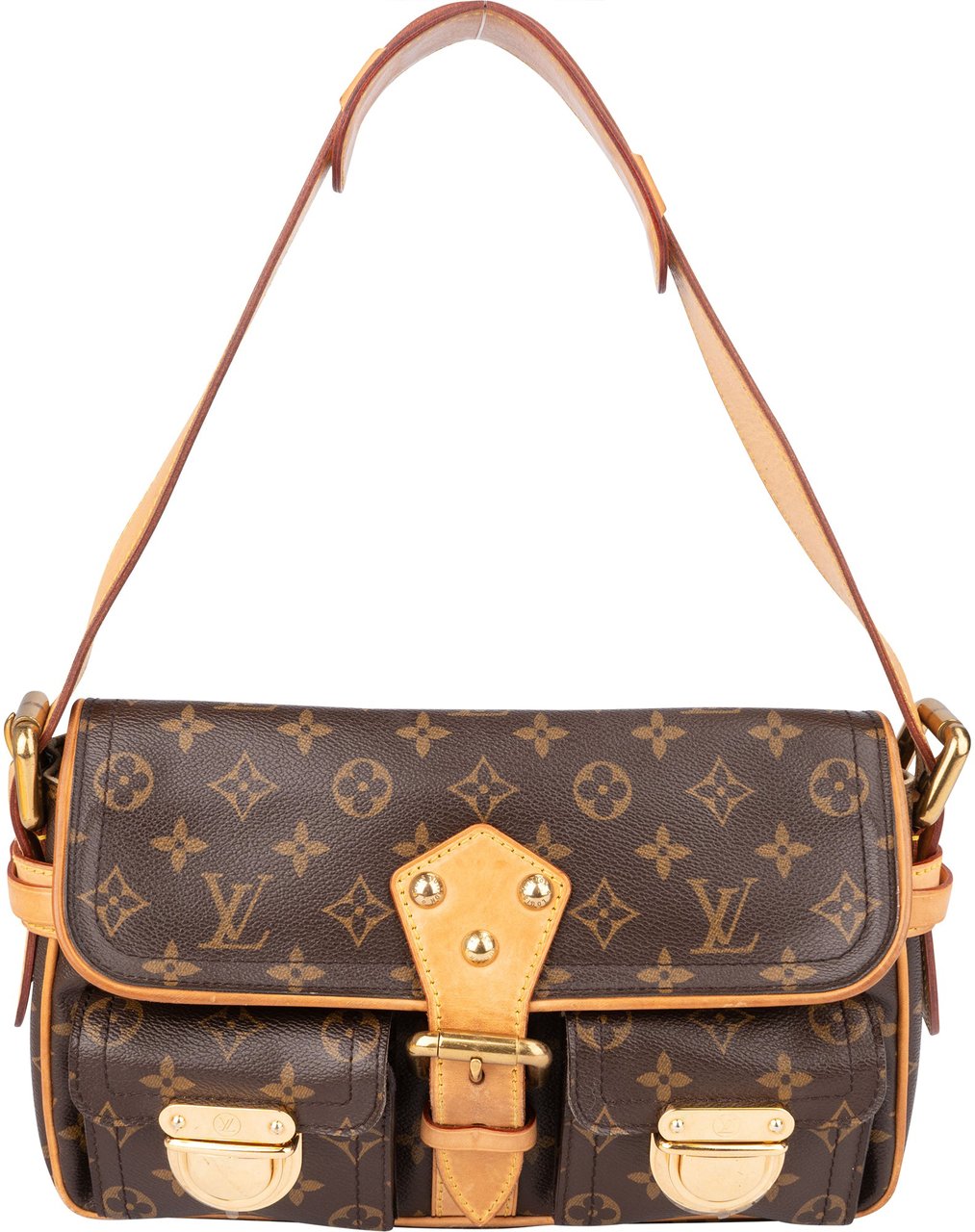 Louis Vuitton Louis Vuitton Canvas Monogram Hudson PM Shoulder Bag Bruin