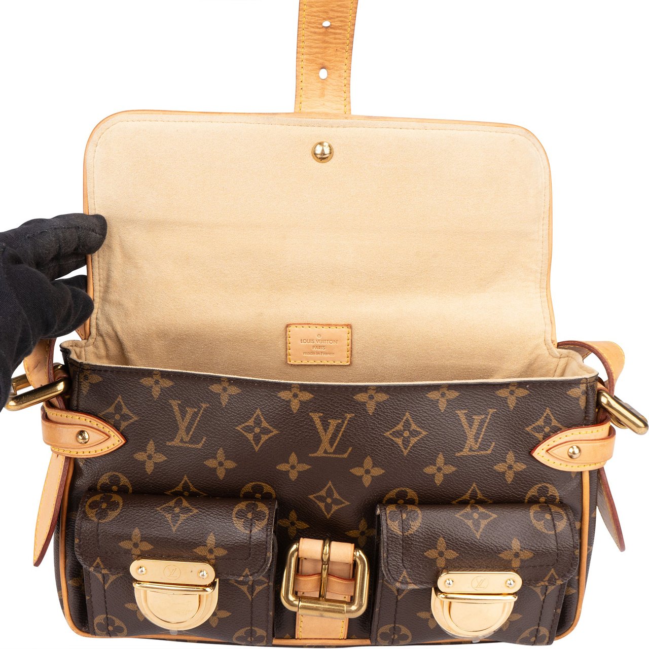 Louis Vuitton Louis Vuitton Canvas Monogram Hudson PM Shoulder Bag Bruin