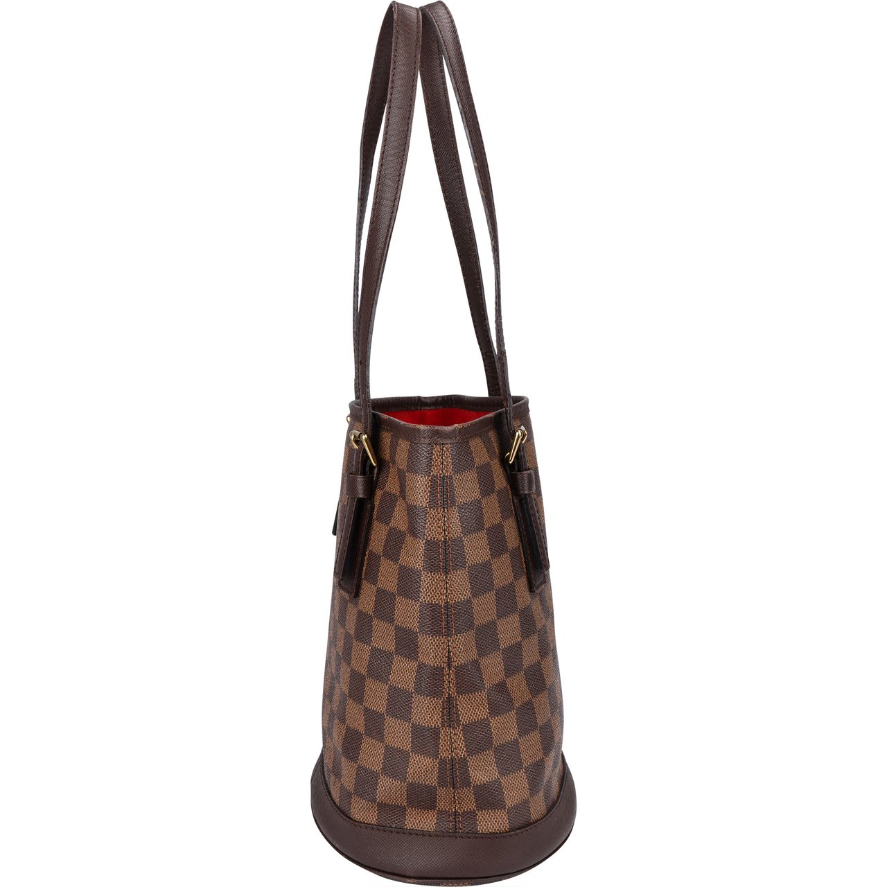 Louis Vuitton Damier Ebene Monogram Bucket PM Handbag Bruin