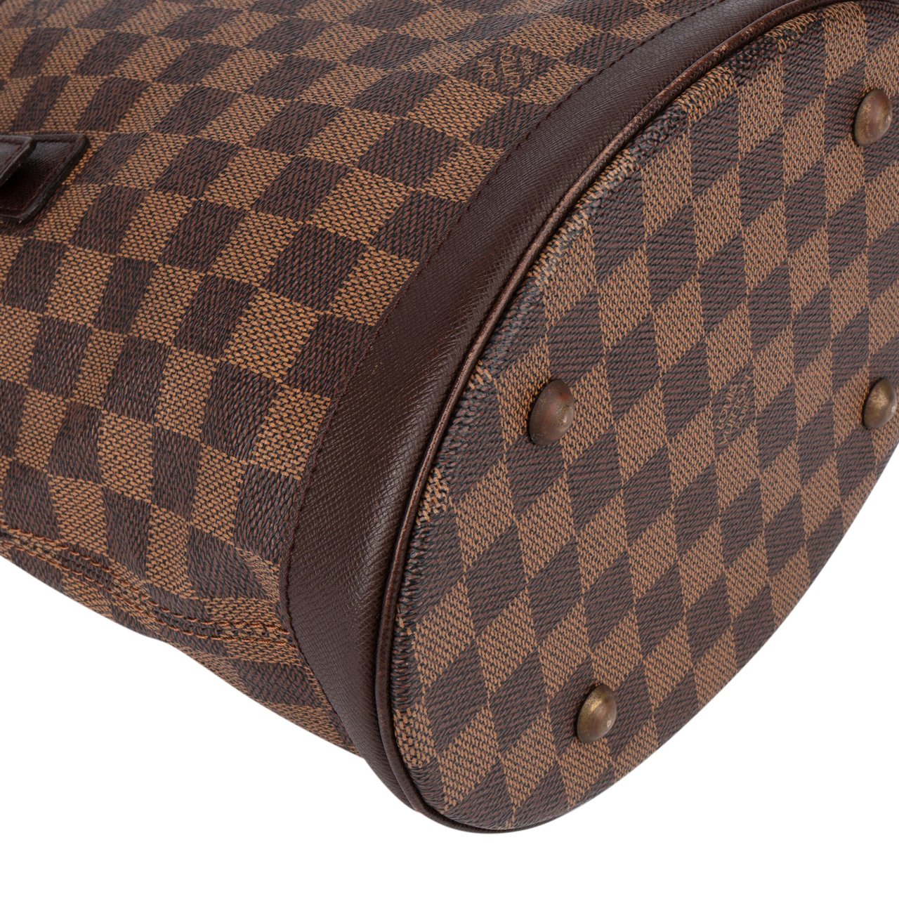 Louis Vuitton Damier Ebene Monogram Bucket PM Handbag Bruin