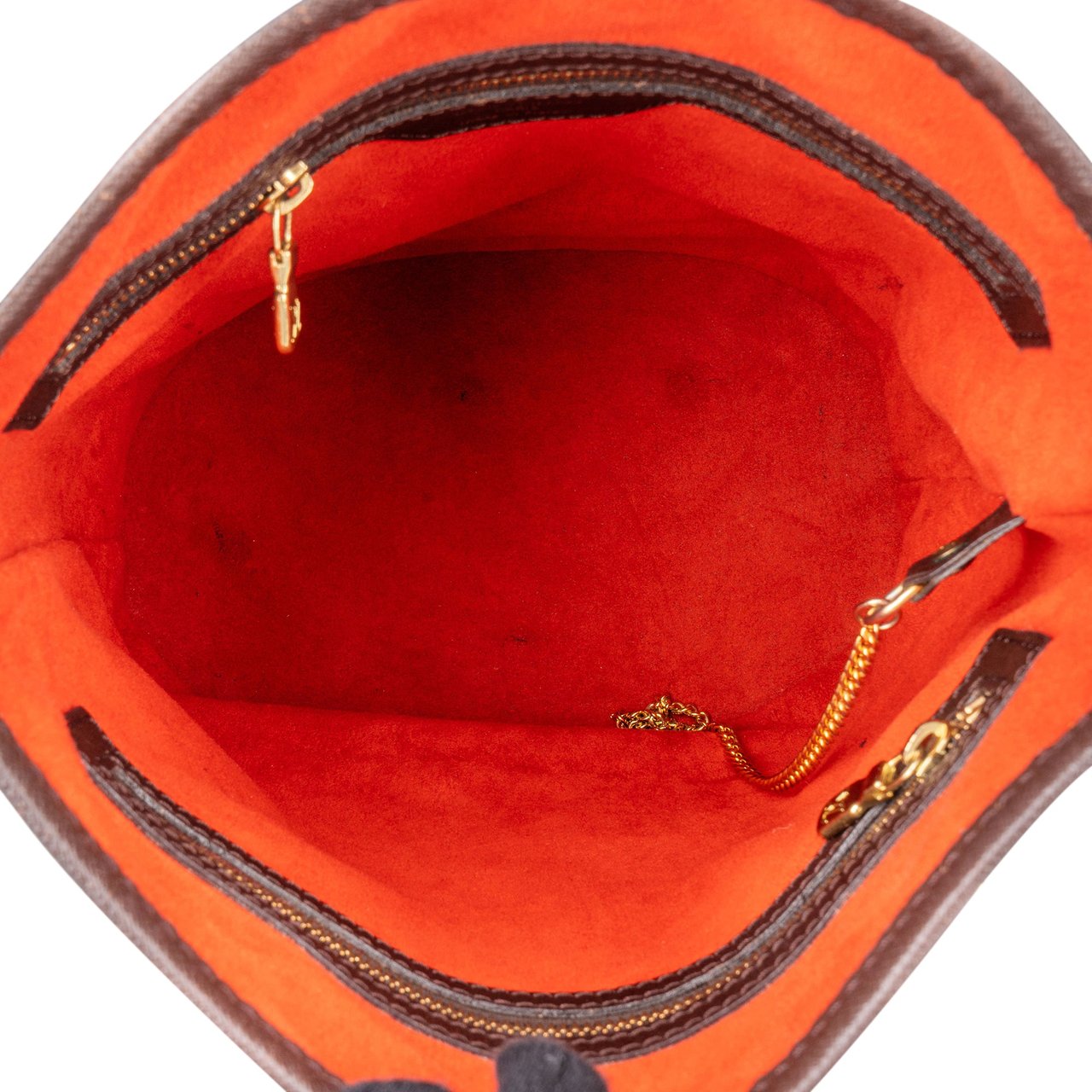 Louis Vuitton Damier Ebene Monogram Bucket PM Handbag Bruin