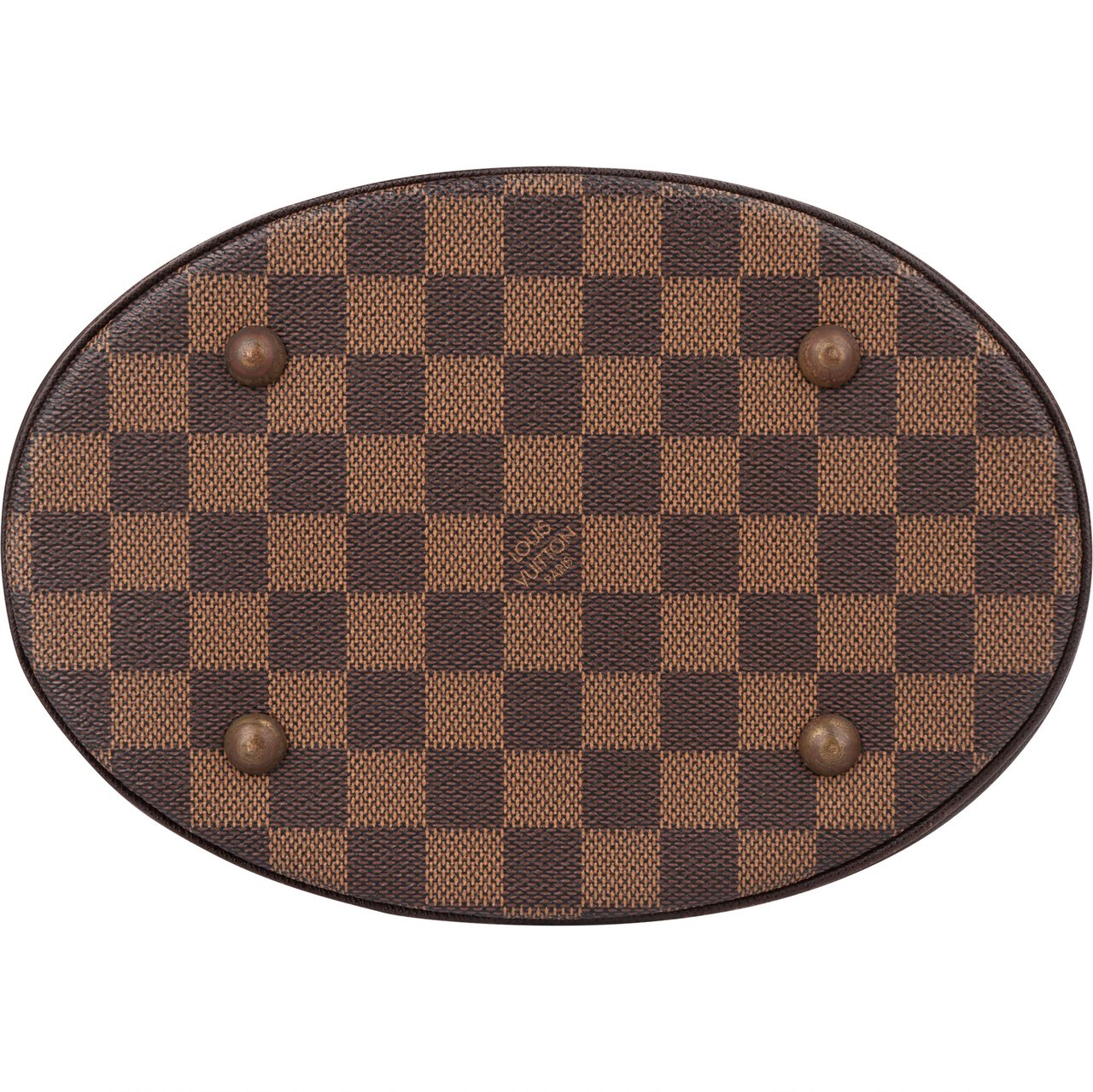 Louis Vuitton Damier Ebene Monogram Bucket PM Handbag Bruin