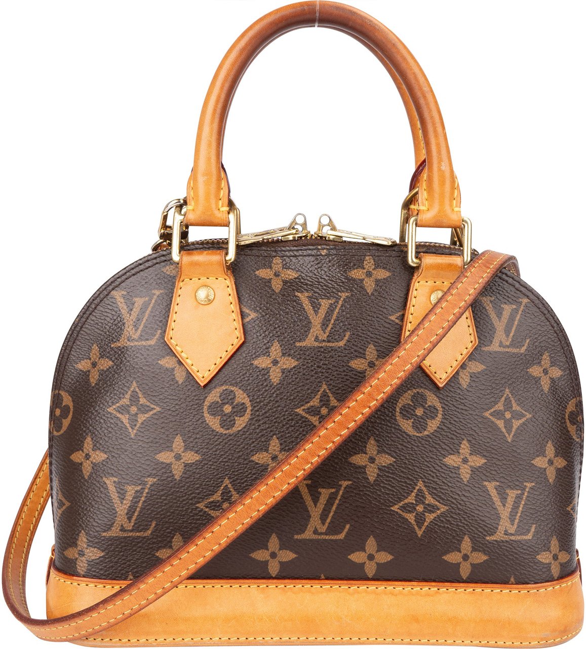 Louis Vuitton Louis Vuitton Canvas Monogram Alma BB Handbag Bruin