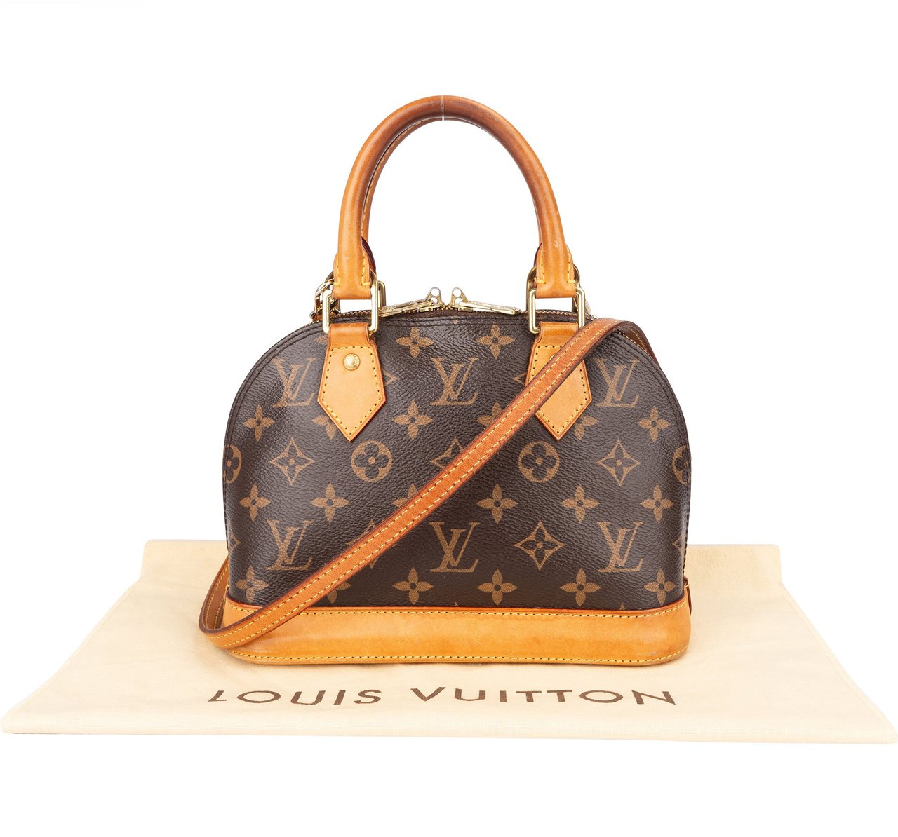 Louis Vuitton Louis Vuitton Canvas Monogram Alma BB Handbag Bruin