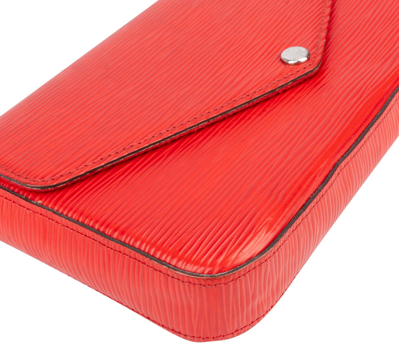Louis Vuitton Rouge Epi Leather Felicie Crossbody Bag Rood